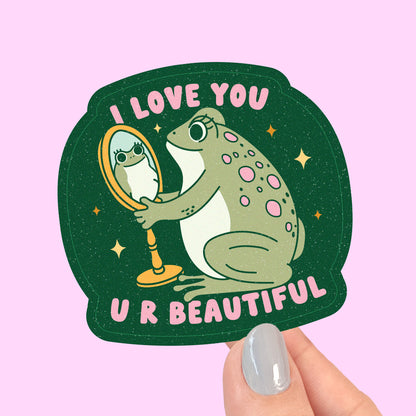 I Love You, You Are Beautiful Vinyl Sticker