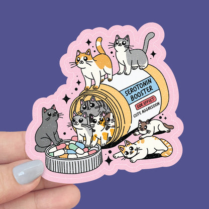 Cats Serotonin Booster - Vinyl Sticker