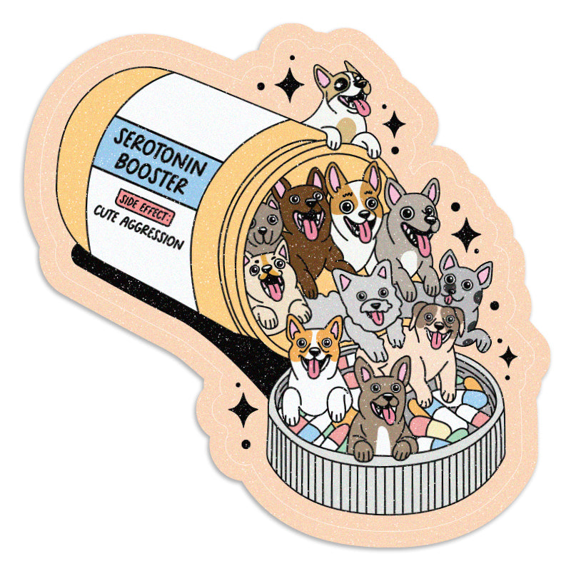 Dogs Serotonin Booster - Vinyl Sticker