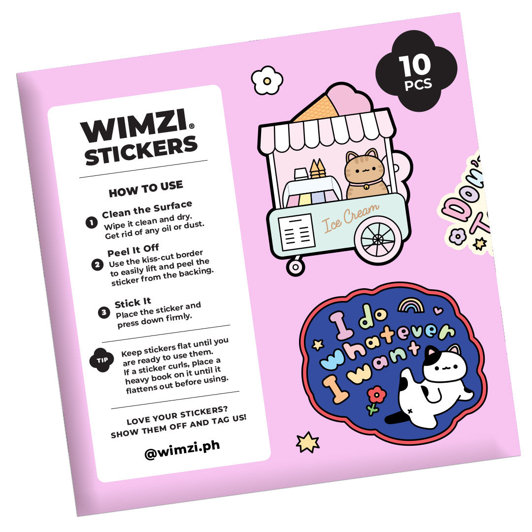 Cat Vinyl Sticker Pack (10 Stickers)