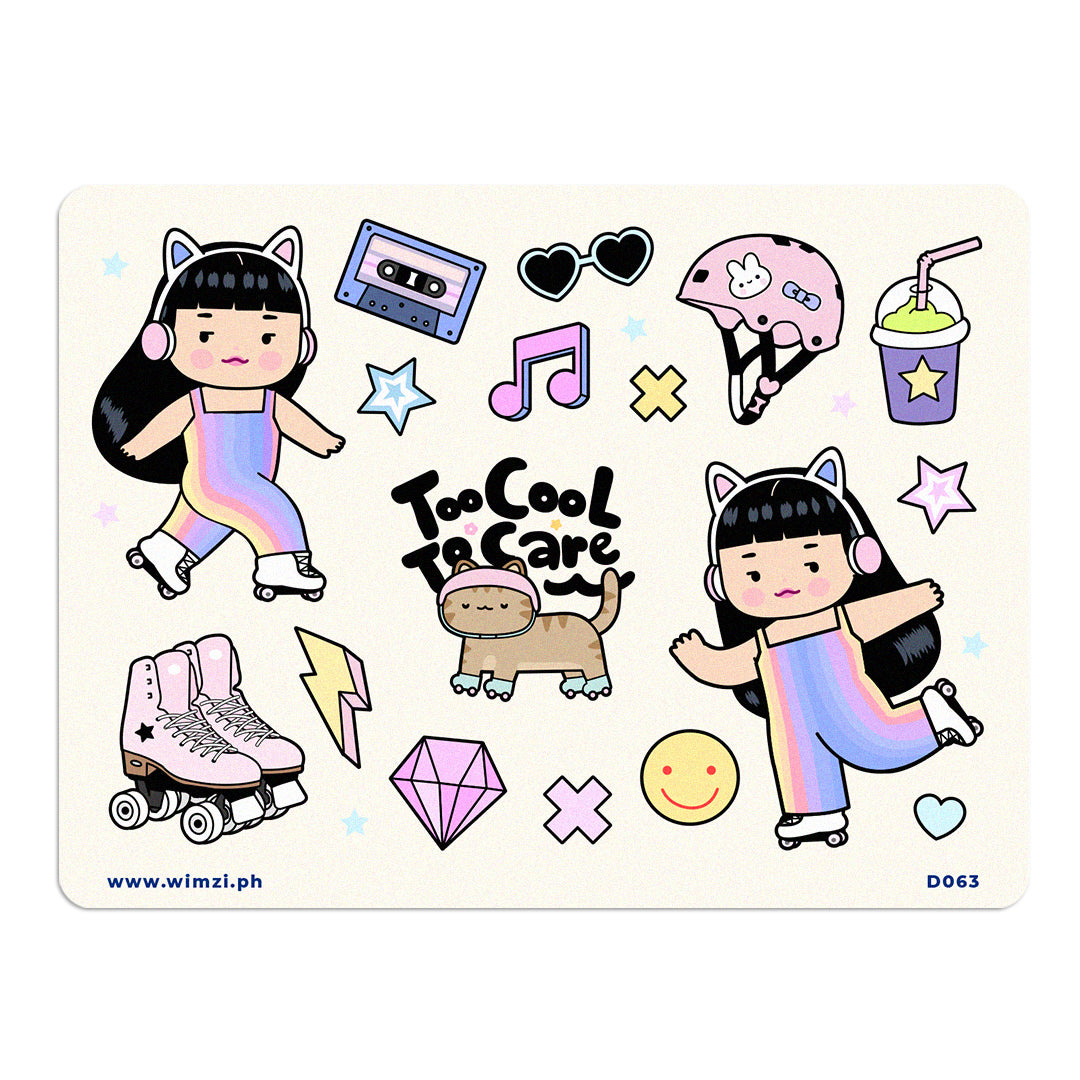 Skater Girl Sticker Sheet