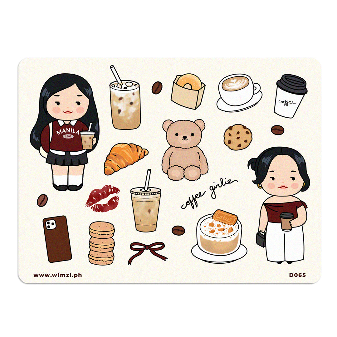 Coffee Girlies Sticker Sheet