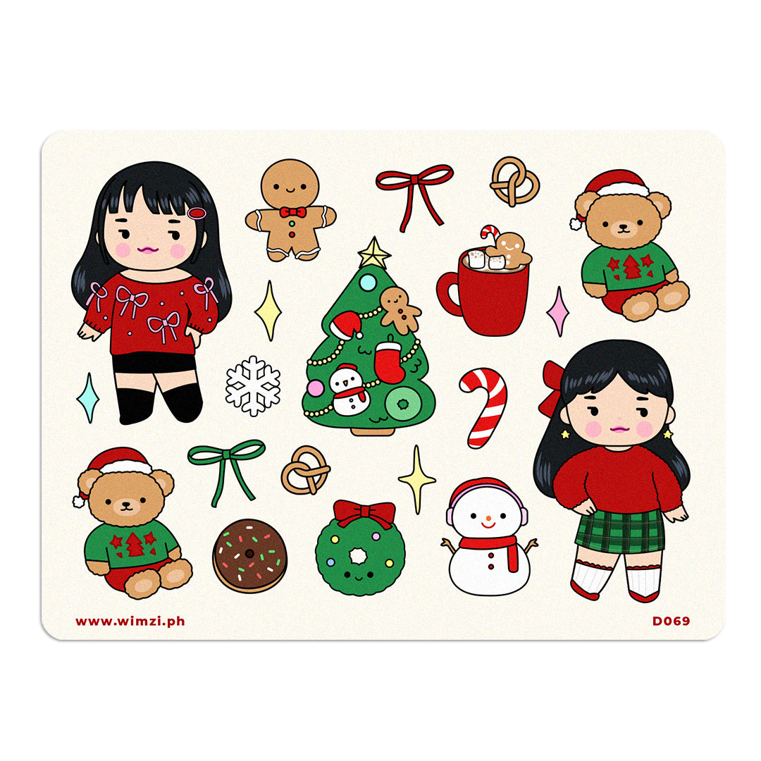 Christmas Sweethearts Sticker Sheet