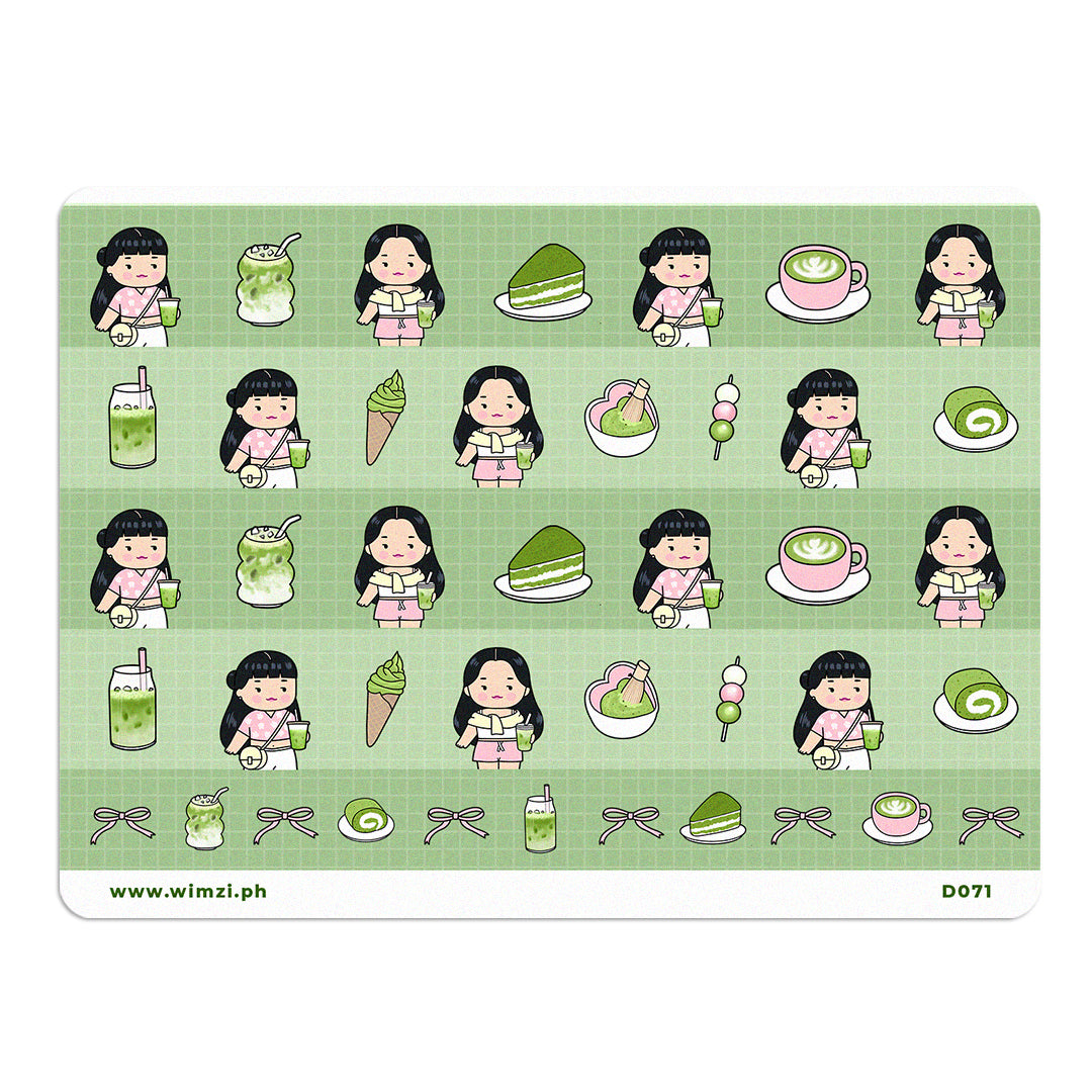 Matcha Deco Sticker Strips