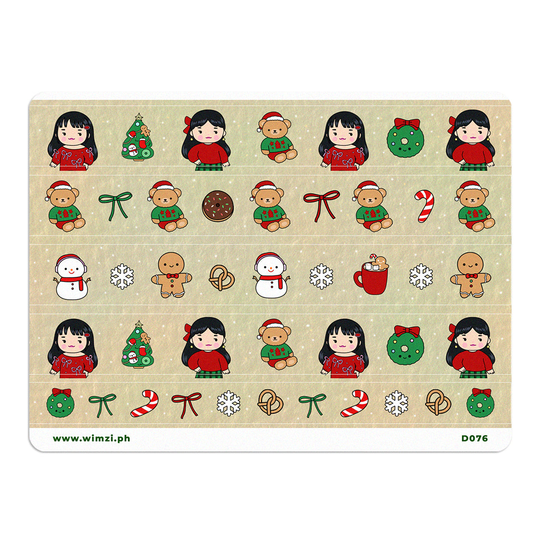 Christmas Sweethearts Deco Sticker Strips