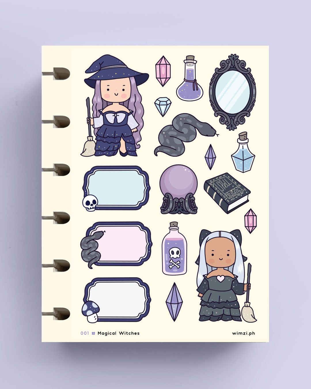 Magical Witches Planner Stickers