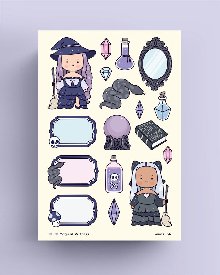 Magical Witches Planner Stickers