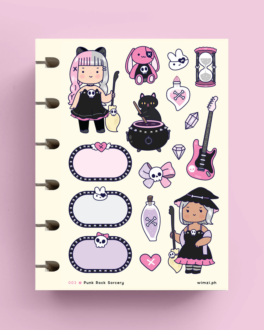 Punk Rock Sorcery Planner Stickers