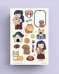 Furry Friends Decorative Sticker Sheet