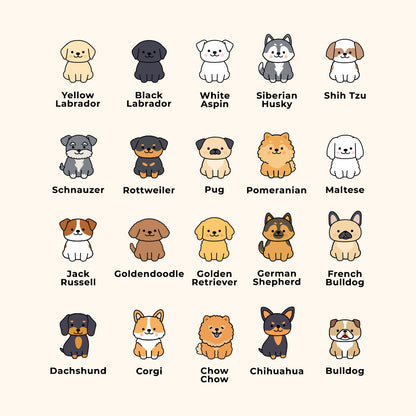 Couch Buddies Dog Planner Stickers