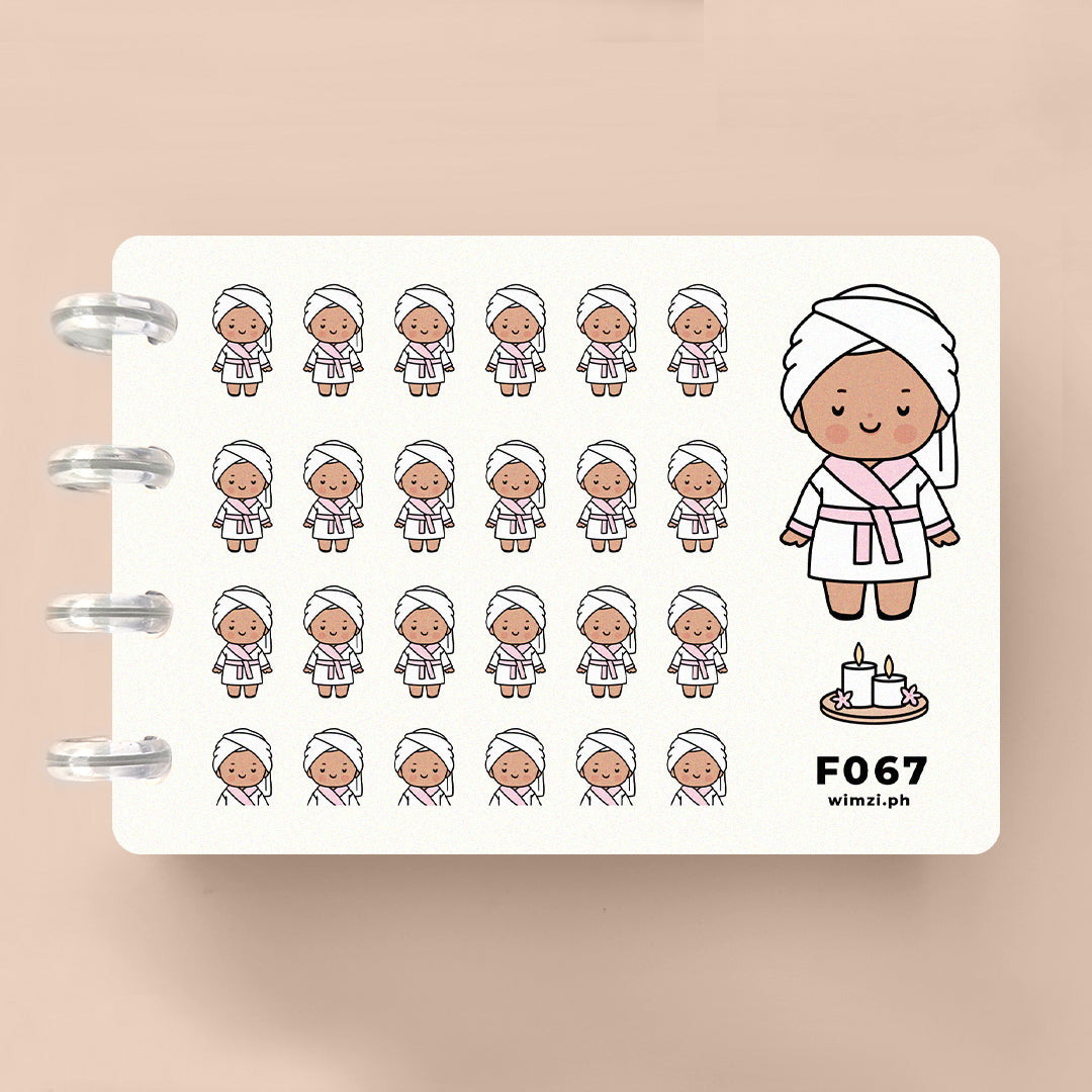 Spa Day - Mini Me Planner Stickers