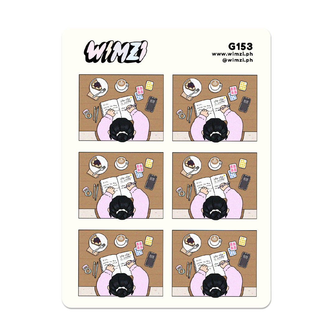 Cafe Journaling Planner Stickers