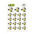 Sheet of cartoon character stickers with &