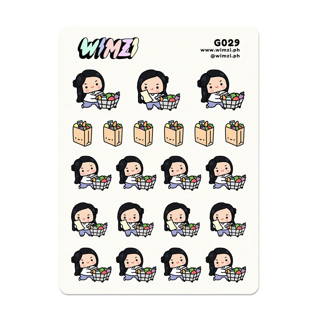 Grocery Shopping Planner Stickers