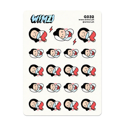 PMS Period Pain, Shark Week, Planner Stickers