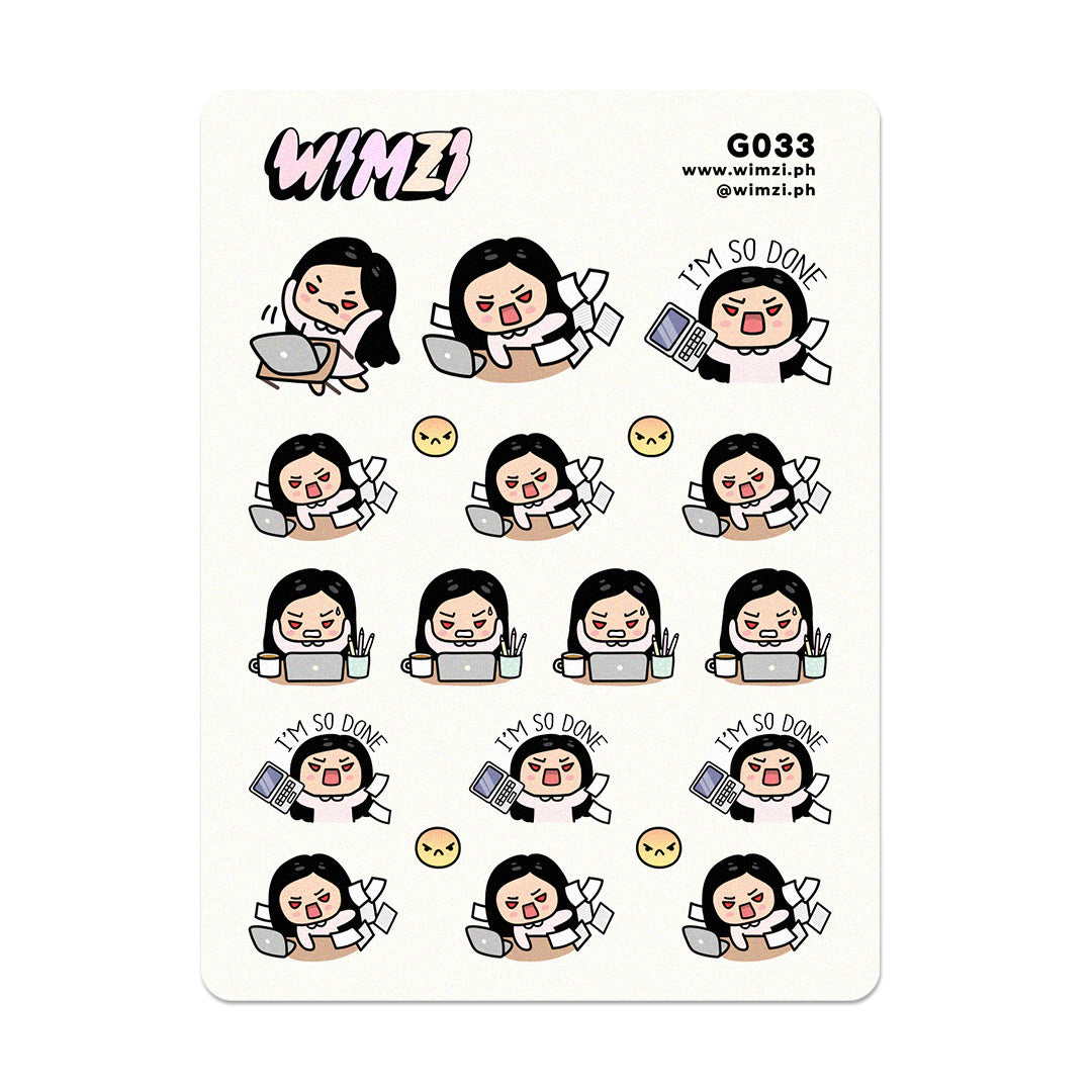 Stressed Planner Stickers