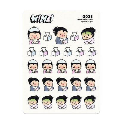Sick Days Planner Stickers