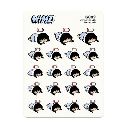 Tired AF Planner Stickers