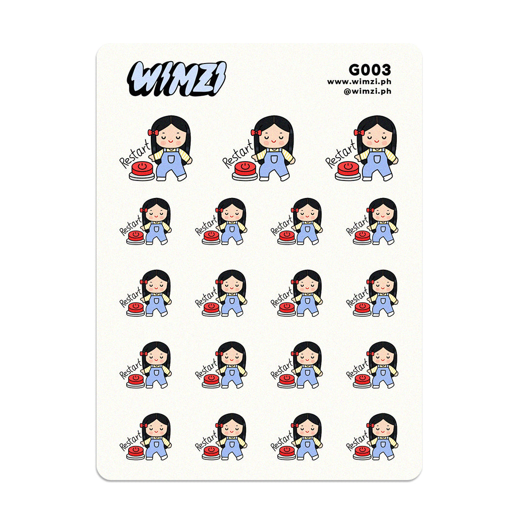 Restart Planner Stickers