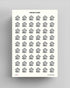 House Transparent Icon Sticker Sheet