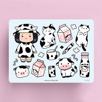 Moo Moo Cuties Cute Sticker Sheet