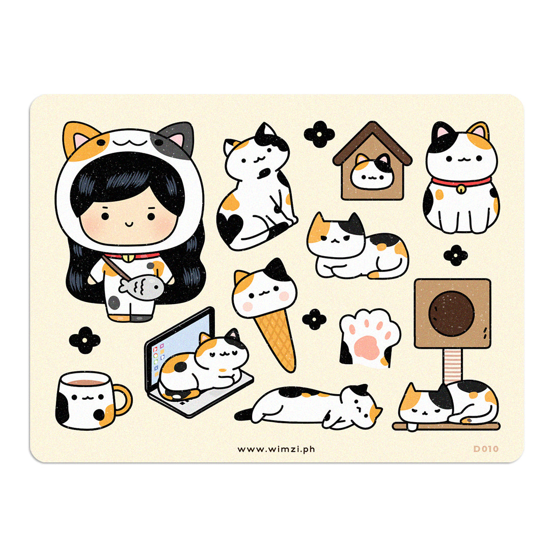 Catto Decorative Sticker Sheet