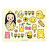 Yellow Fluff & Stuff Decorative Sticker Sheet