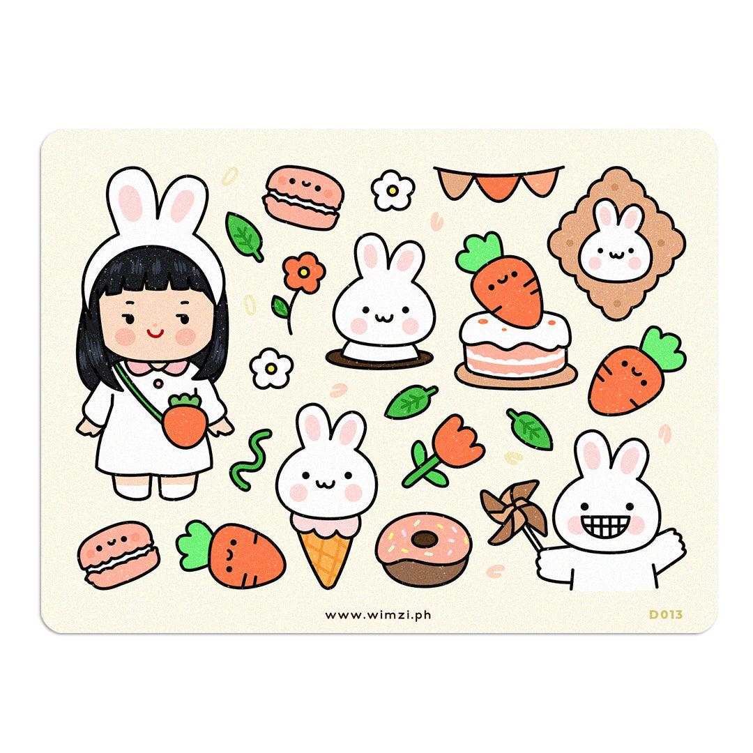 Carrot Craze Decorative Sticker Sheet