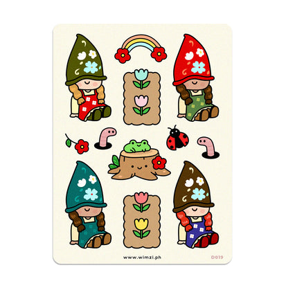 Cute Gnomes Decorative Sticker Sheet