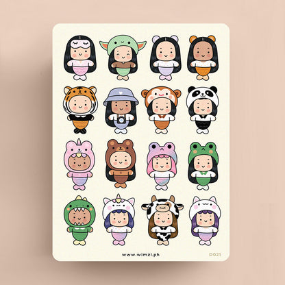 Super Kawaii Mermaids Sticker Sheet