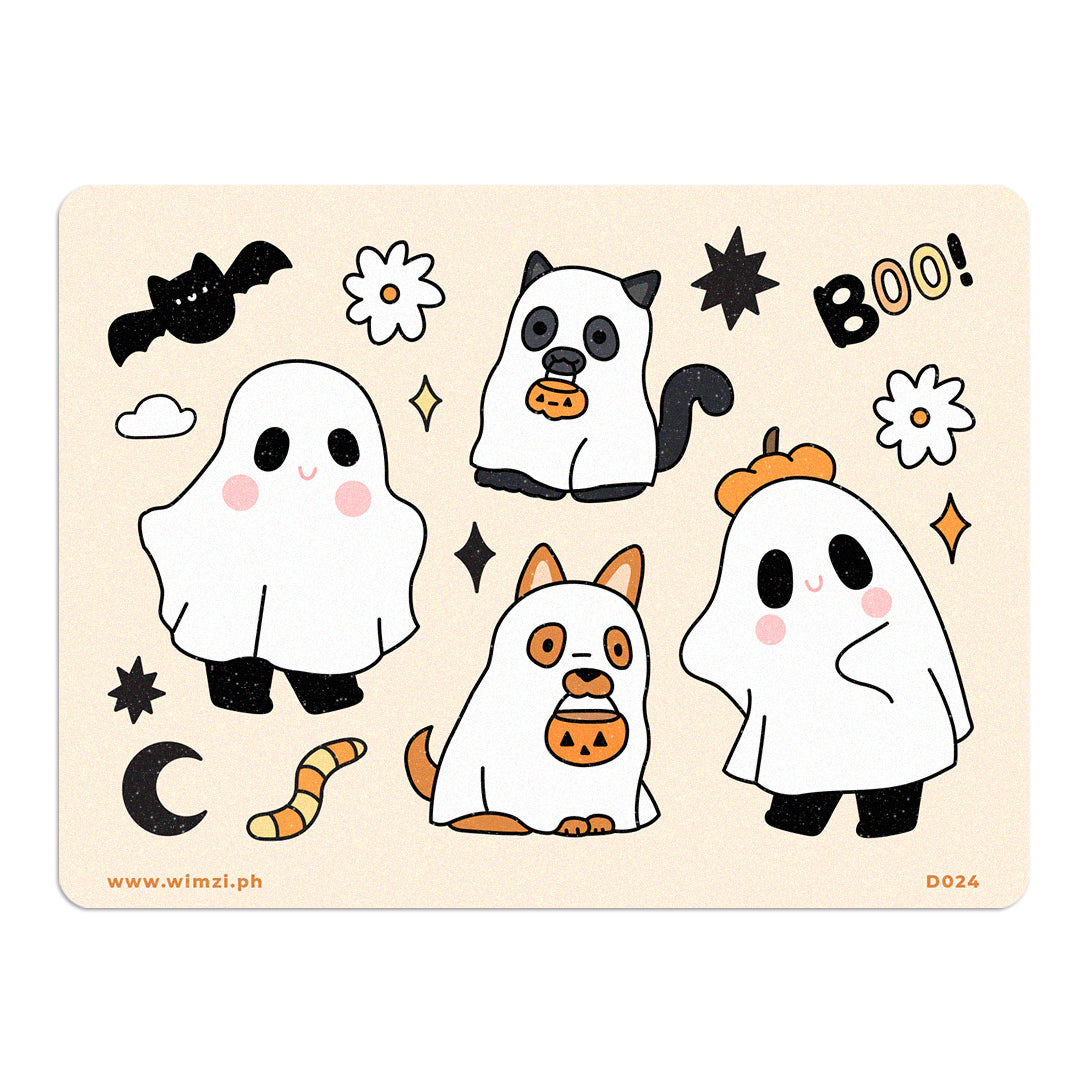 Ghosts Cute Sticker Sheet