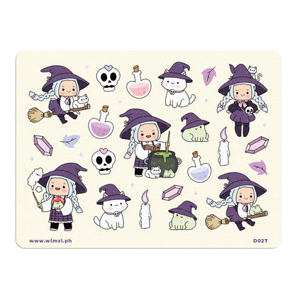 Kawaii Witch Cute Sticker Sheet