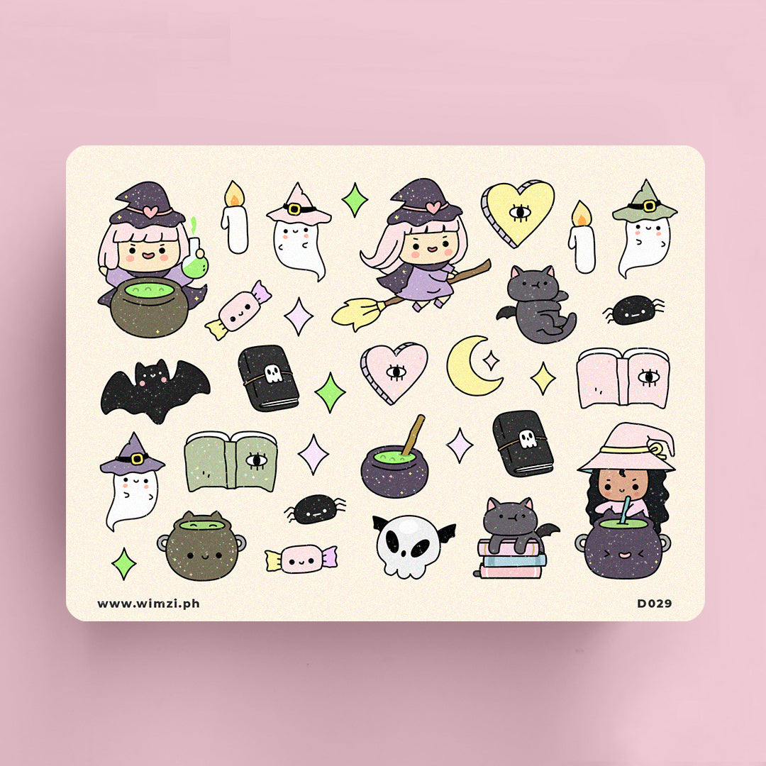 Witches Cute Sticker Sheet