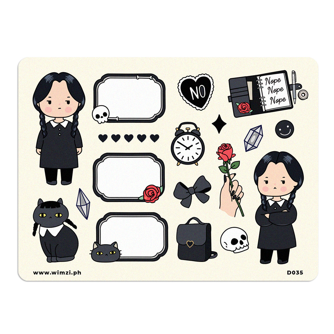 Dark &amp; Mysterious Cute Sticker Sheet