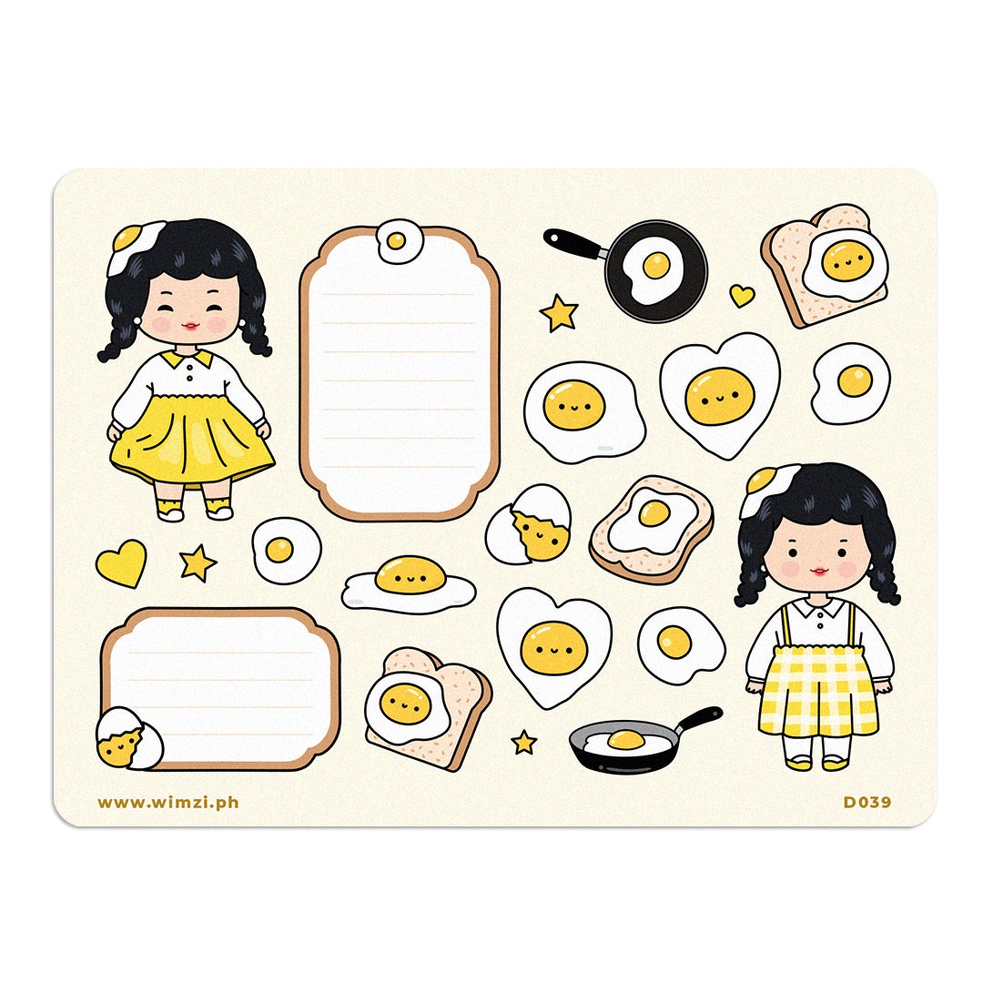 Eggstra Cute Decorative Sticker Sheet