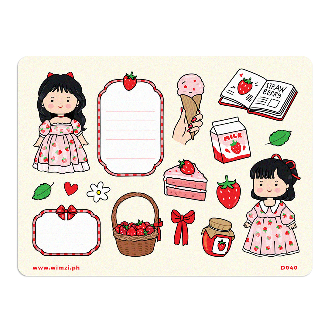 Berry Belles Decorative Sticker Sheet