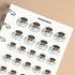 Doggie Bath Planner Stickers