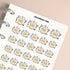 Dog Grooming Time Planner Stickers