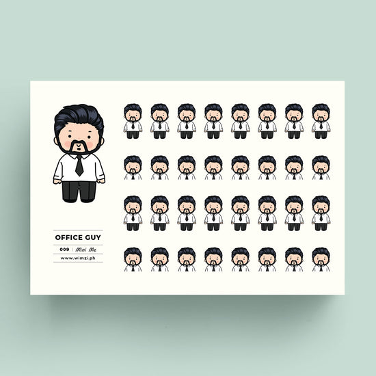 Office Guy Mini Me Planner Stickers