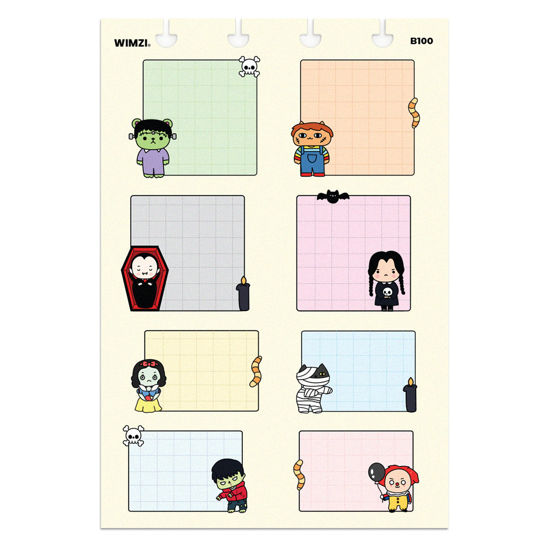 Spooky Notes Functional Planner Stickers