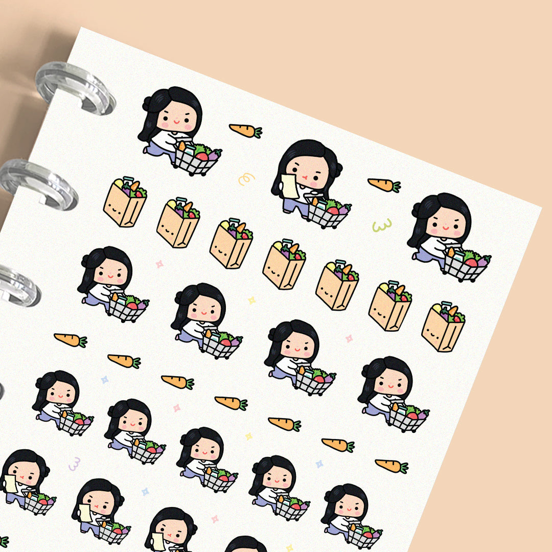 Grocery Shopping Planner Stickers