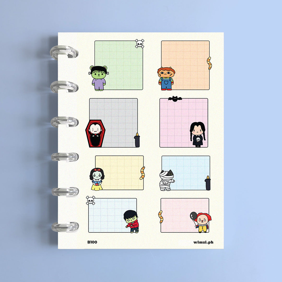 Spooky Notes Functional Planner Stickers