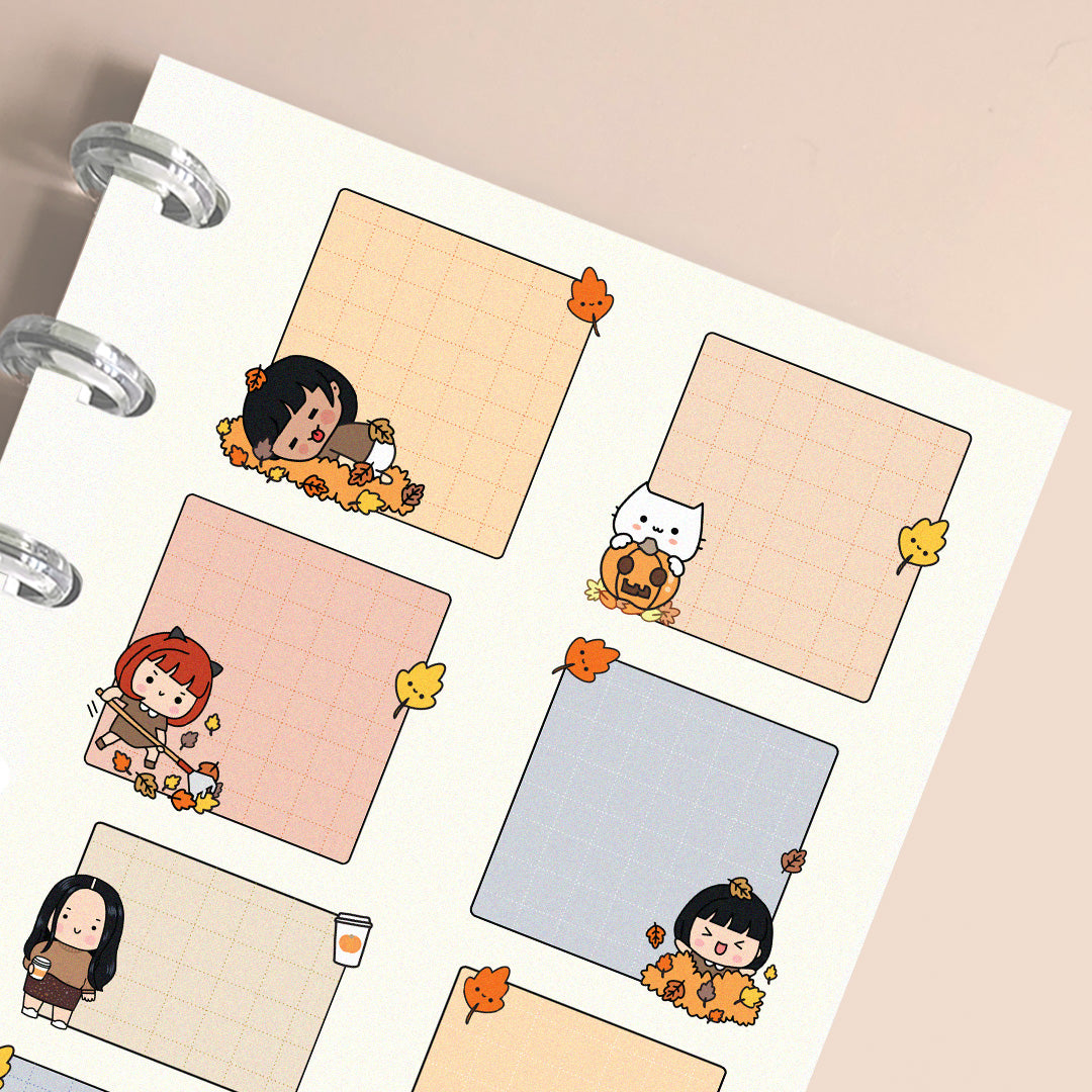 Autumn Notes Functional Planner Stickers