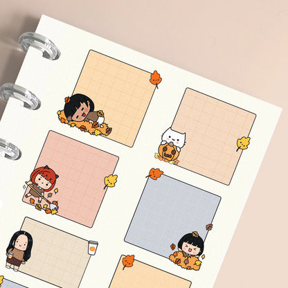 Autumn Notes Functional Planner Stickers