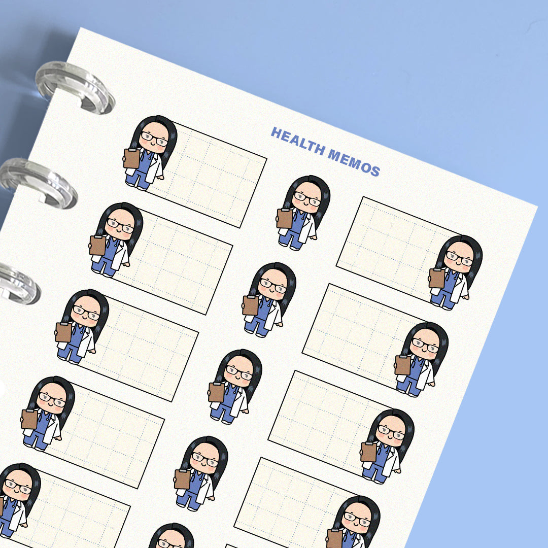 Health Memos Planner Stickers