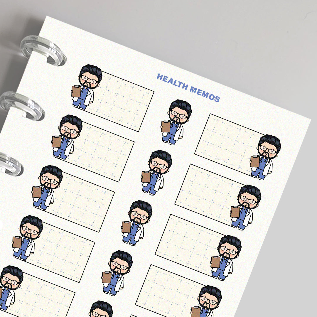 Health Memos Planner Stickers