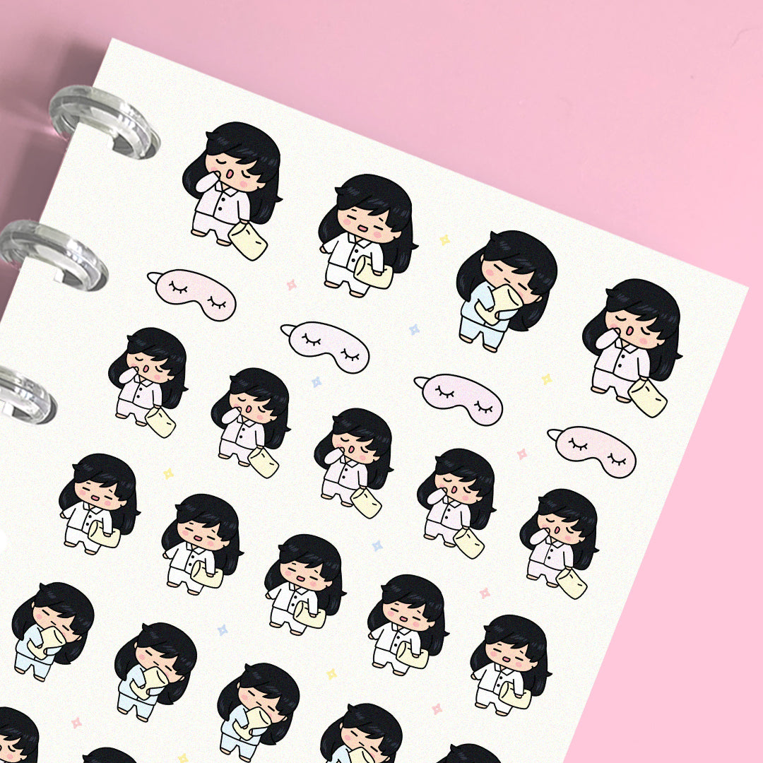 Sleepy Planner Stickers