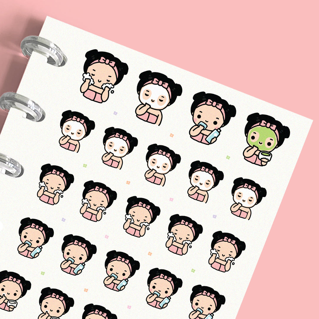 Skin Care Planner Stickers