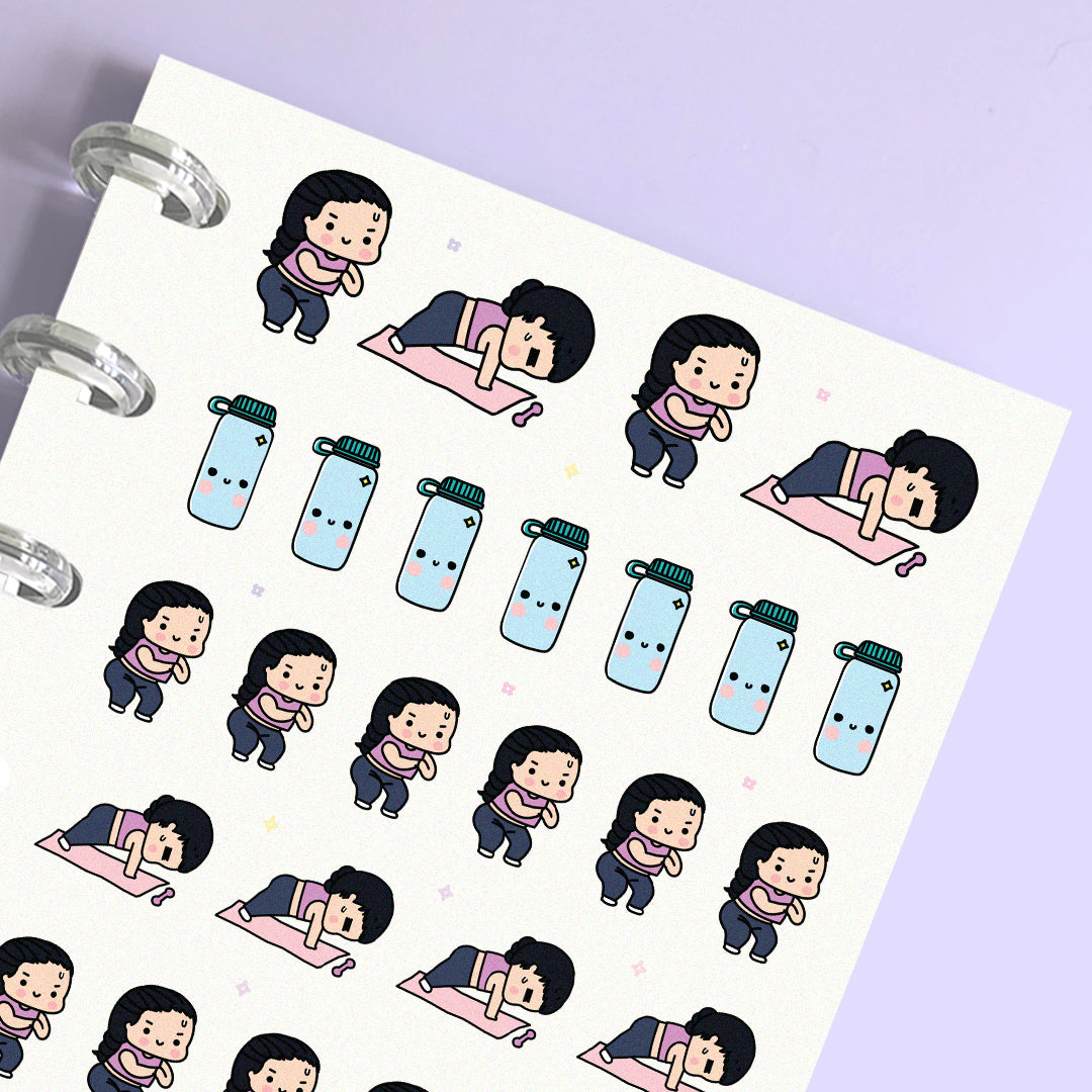 Workout, Exercise Planner Stickers – Wimzi