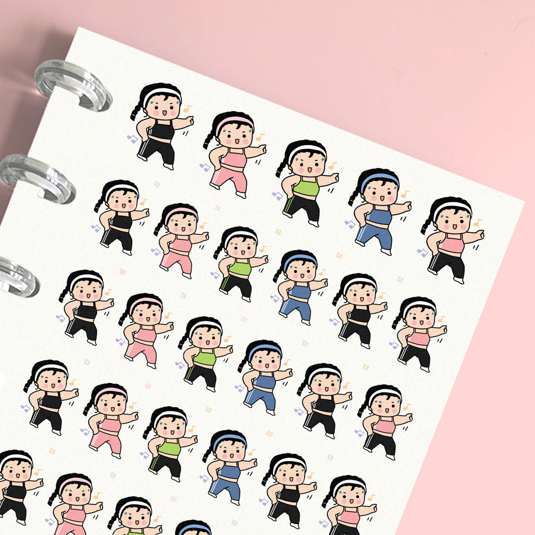 Dance Workout Planner Stickers